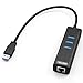 UNITEK 3-Port USB 3.0 HUB Ethernet RJ45 10/100/1000 Gigabit Network Adapter LAN Converter Compatible Apple MacBook Pro Air, Surface Pro, iMac, Chrome Book Pixel, Linux [Ethernet Port RTL8153 Chipset]