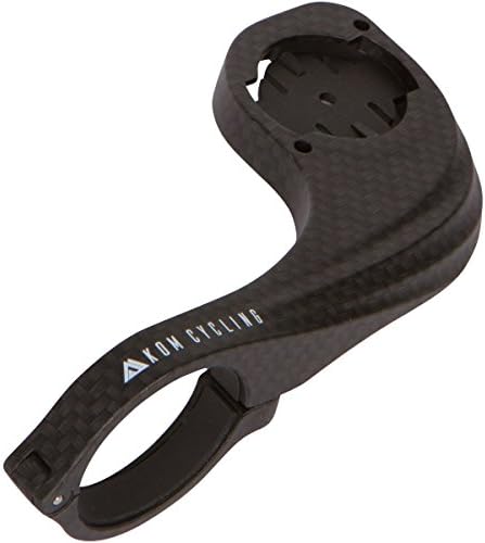 KOM Cycling Garmin Bike Mount with Carbon Finish from Garmin Edge Mount Designed for Garmin Edge 530 and Garmin 830 and Other Garmin Models