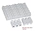 Cofufu 50pcs 2p CH2 + 10pcs 3p CH3 Quick Connector Cable clamp Terminal Block Spring Connector Wire LED Strip Light Wire Connecting