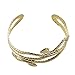 EAWIN Egptyian Goddess Gold Snake Open Cuff Upper Arm Bracelet Great for Cleopatra Costume Medusa costume Halloween Adjustable