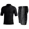 Taucheranzug Herren Kurzarm Badeshirt Badeshorts Neoprenanzug Set Schnorchelanzug Männer Surf Badeanzug Tauchen…