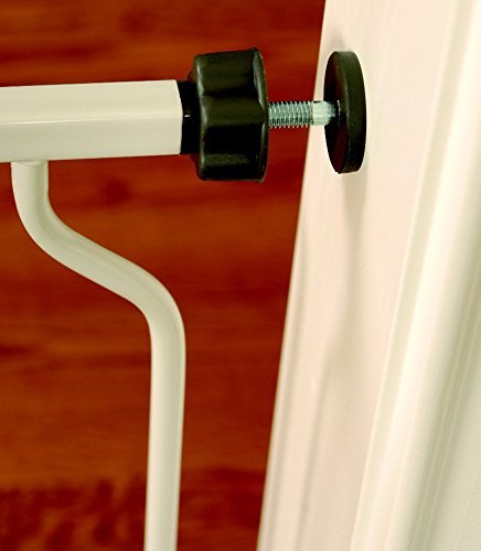 Regalo Easy Step Walk Thru Gate, White, Fits Spaces between 29" and 39" Wide