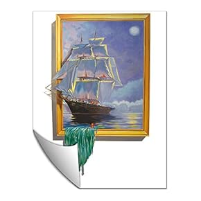 Wall Paper Small Wall Mural Creative 3D Photo Wall Art Removable Wall Decoration for Bedroom Living Room - 24x32 inches