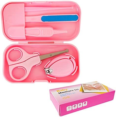 ベビー 爪切り 爪やすり はさみ 鼻用ピンセット 耳掻き ベビーネイルケアセット 収納ケース付き
