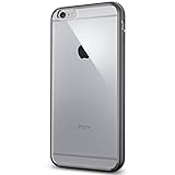 iPhone 6 Plus Case, Spigen [Ultra Hybrid Series] AIR CUSHION [Gunmetal] Air Cushion Technology Corners Bumper Case with Clear Back Panel for iPhone 6 Plus (2014) - Gunmetal (SGP10896)