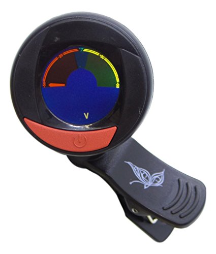 Multi Instrument Digital Clip on Tuner for Guitar, Bass, Violin, Ukulele and Chromatic Tuning Modes -Fast, Accurate and Easy To Use