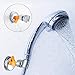 Zhehao Shower Hand Held Holder Adjustable Suction Cup Shower Head Holder Universal Mounting Bracket Plastic ABS with Chrome Polished for Marble Glass Metal Ceramic(2,Orange Wrench)