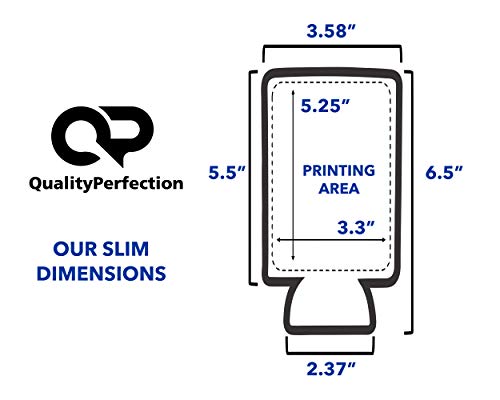 image for QualityPerfection 12 Slim Can Cooler Sleeve - Beer/Energy Drink Blank 
