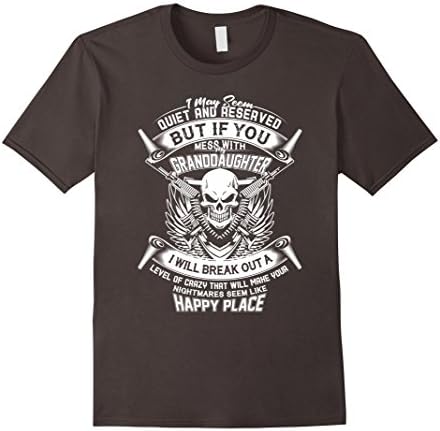 Men's Shirt Cool Fathers Day Grandpa Gifts From Granddaughter Large Asphalt