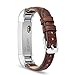 Fitbit Alta HR and Alta Band, Benuo [Vintage Series] Premium Genuine Leather Strap, Classy Replacement Band with Metal Buckle Clasp, Adapters for Fitbit Alta Smart Fitness Tracker (Dark Brown)