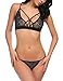 Avidlove Women's Sexy Bralette Bra and Panty Babydoll Halter Lace Lingerie Set