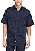 Carhartt Men's Big & Tall Twill Short Sleeve Work Shirt Button Front,Navy,XX-Large Tall