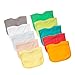 Little-Likes Waterproof Baby Bibs with Three Snaps, Unisex, Baby Gift Box, 10 Pack, Solid Colors