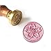 UNIQOOO Arts & Crafts Pack of 10 Glossy Rose Pink Sealing Wax Sticks with Wick for Wax Seal Stamp, Great for Embellishment of Cards Envelopes, Wedding Invitations, Wine Packages