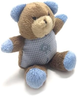 Pipsqueak Safari Plush Small Dog Toys (Teddy Bear - Blue)