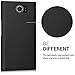 kwmobile Case Compatible with BlackBerry Priv - Hard Plastic Anti Slip Grip Shockproof Phone Cover - Black Matte