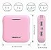SINOELE Portable Mini Power Bank 10000mAh External Battery Pack Dual USB Chargers Universal for iPhone,iPad,Samsung,Huawei and More (Pink)