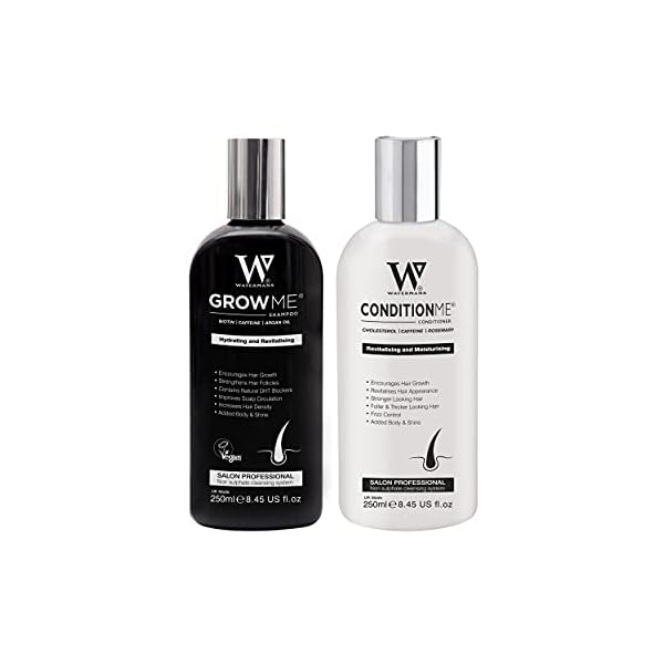 Hair Growth Shampoo & Conditioner by Watermans UK Biotin, Argan Oil, Allantoin, Rosemary, Niacinamide, Lupin. Male…