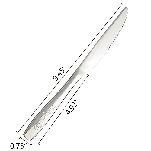 Flatware Dinner Knives, 12-Piece Stainless Steel Table Knives (Eagrye) - Thumbnail 3