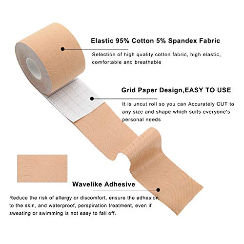 MUEUSS Kinesiology Tapes Uncut (Beige (1 pc/set))