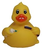 Rubber Ducks Family Pearly White Toothbrushing Rubber Duck, Waddlers Brand Toy Bathtub Rubber Duck That Float Upright, Rubber Ducky Birthday Party Gift, All Depts.dentist's Deluxe Gift