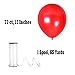 Treasures Gifted Metallic Red Balloons - Pearlized Ruby Red Balloons - Globos Metalicos Rojos, Red Latex Balloons 12 Inch, Globos Rojos Metalicos - Bulk Red Balloons 72 Pack