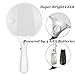 5.5 Inch Jumbo Reading Magnifying Glass with 3 LED Light for Seniors,Macular Degeneration- 2X 4X 25X Lens -Best Lighted Illuminated Handheld Magnifier Glass Jewelry Loupe
