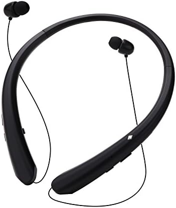 [Newest Design]Upgrade Wireless Neckband Bluetooth Headset with Retractable Earbud Design for iPhone, Android, Other Bluetooth Enabled Devices