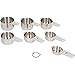 7 Piece Professional Grade Stainless Steel Measuring Cups Set By i Kito