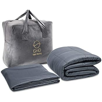 Amazon.com: GnO Weighted Blanket for Kids & Cool Bamboo Duvet Cover | 7