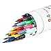 24 Dual Tip Brush Pens Markers, Fineliner Tip 0.4 mm & Watercolor Brush Tip Colored Pens Set for Coloring Books, Sketching, Bullet Journal, Art (24 color)