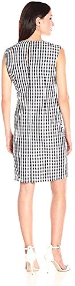 gingham sheath dress