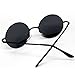 M-Egal Classic Goggles Steampunk Sunglasses Men Retro Round Glasses Black Eyes Wear