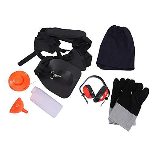 EASYG 5 in 1 52cc Multifunctional Lawn Mower Gasoline Fence Trim Electromechanical Saw Brush Cutter Rod Saw with Earmuffs and Safety Gloves - Thumbnail 7