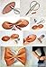 8 Pieces A4 Size 8x12 Inch Solid Color Litchi Grain Texture Faux Leather Fabric Sheets Cotton Back for Hair Bows Making, Hair Clips Making, Headband Making (8 Color, Each Color one Sheet）