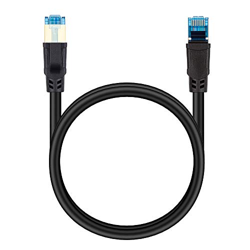 Cat8 Ethernet Cable,SNANSHI Cat 8 Internet Network Cord 75ft High Speed 40Gbps 2000Mhz SSTP 26AWG Outdoor&Indoor CAT8 LAN Cables Shielded Cables for Router, Modem, PC, Switches, Laptop, Gaming, Xbox