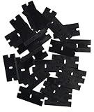 100 Single Edge Plastic Razor Blades -Black