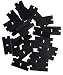 100 Single Edge Plastic Razor Blades -Black primary