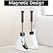 WakeyPQ Magnetic Toilet Brush Set, Stainless Steel Toilet Brush and Holder