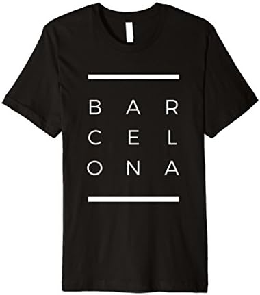 Mens Barcelona Matrix T-Shirt - Spain - Premium Large Black