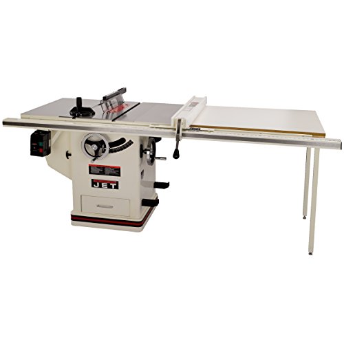 JET 708675PK XACTASAW Deluxe 3-Horsepower, 1Ph, 50-Inch Rip Fence (Best Cabinet Table Saw)