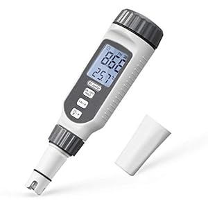 PH meter, Dr.meter Digitale waterkwaliteitstest Verbeterde resolutie 0,01 Hoge nauwkeurigheid Tweekleurige LCD-display…