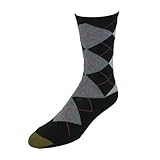Gold Toe Womens Cotton Argyle AquaFx Dress Socks, Shoe Size 6 - 9