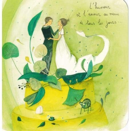 Correspondance Carte D Art L Humour Et L Amour Au Menu De Tous Les Jours Par Anne Sophie Rutsaert Dimensions 14 X 14 Cm Env Or Incluse Amazon Fr Cuisine Maison