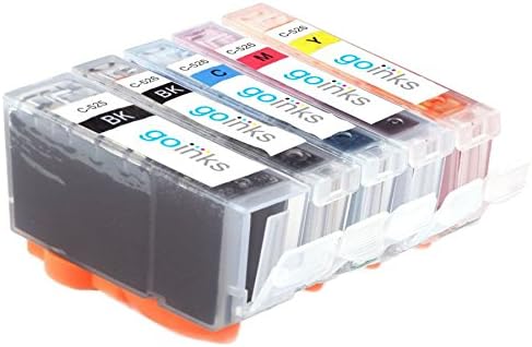 Go Inks C-525 & C526 Set of 5 Ink Cartridges to replace Canon PGI-525 & CLI-526 Compatible / non-OEM for PIXMA Printers (5 Pack)