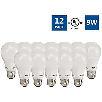 a19 soft equivalent bulb led light 3000k watt pack slimstyle 60w 2700k amazon kitchen