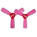 RAYCorp 1935 3-Blades (1.9x3.5x3) Propellers. 16 Pieces(8CW, 8CCW) Pink - Polycarbonate 1.9-inch Tri Blades Micro Quadcopters & Multirotors Props + Battery Strap