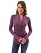 PattyBoutik Women Shawl Collar Pleated Detail Blouse (Heather Magenta Medium)