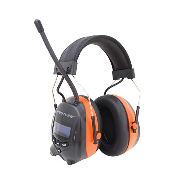 Protear Ear Defenders with DAB+/FM Radio & Bluetooth 5.2, Noise Cancelling Wireless Headphones for Workshop, Garden…