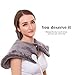 Heating Pad for Neck and Shoulders 3 Temperature Settings Shoulder Heating Pad Gray Heat Pad with Auto Shut Off 18''x25'' Gray